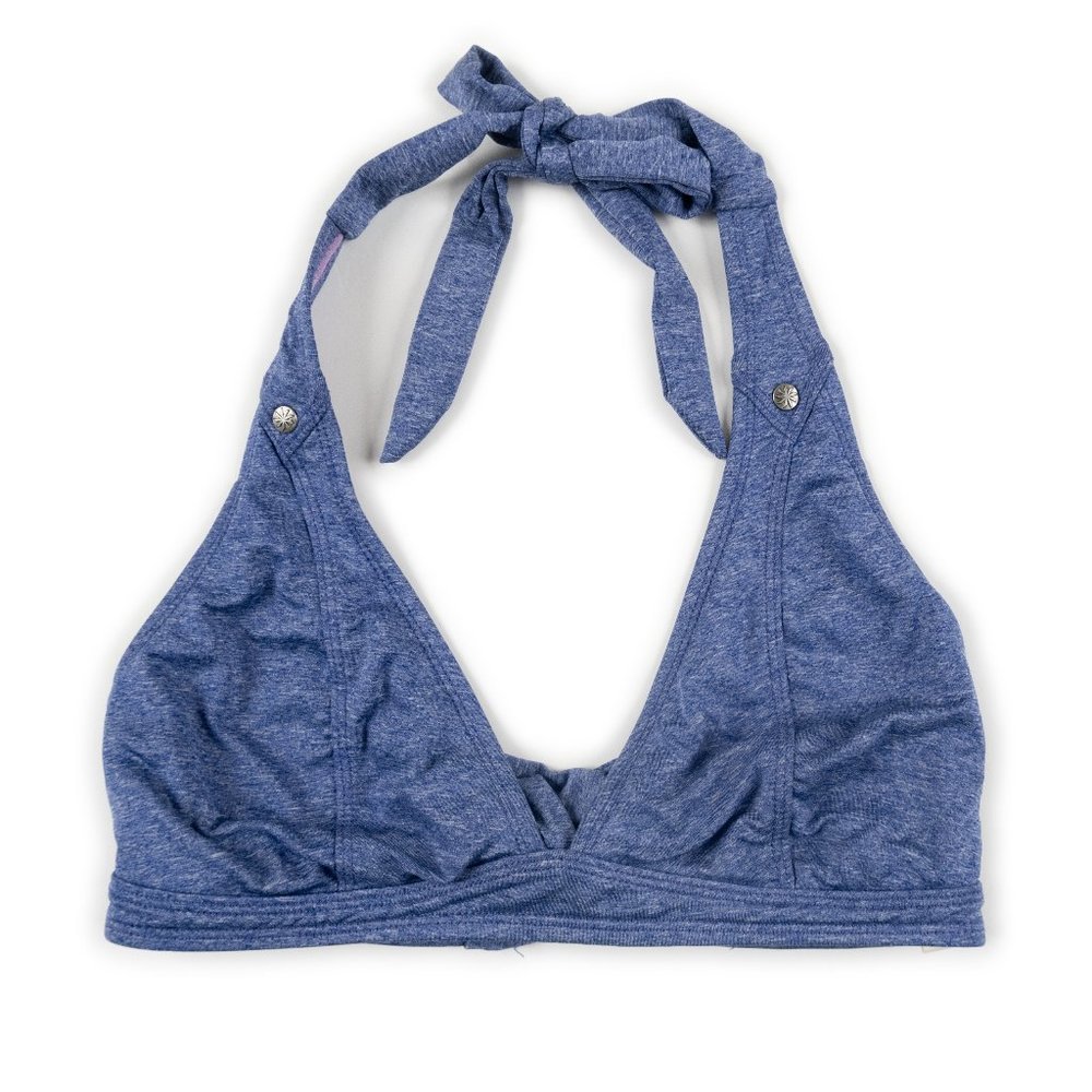 ATHLETA purple blue bikini swim top size XS